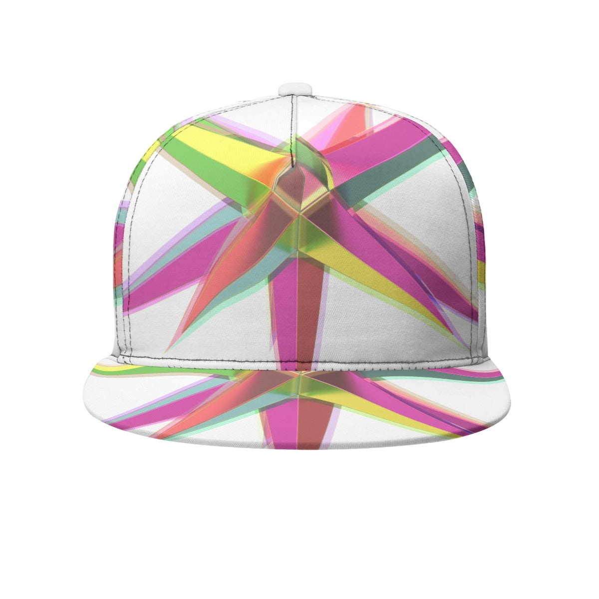 All-Over Print Flat-Brim Baseball Cap With Box