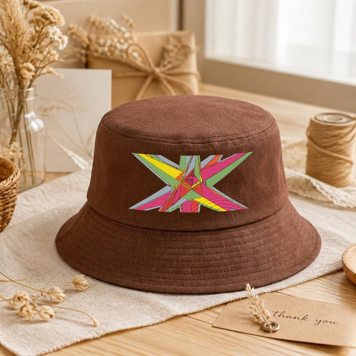 Embroidery Bucket Hat
