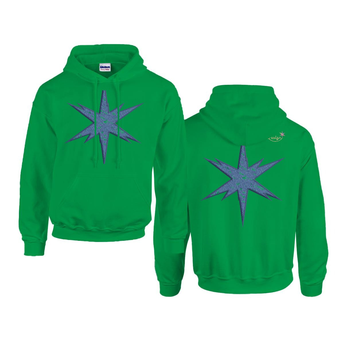 Men's Hoodie Printed in USA |Gildan 18500  Double DTF