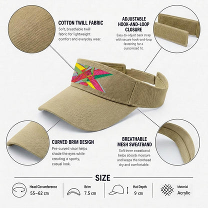 Embroidery Open-Top Visor