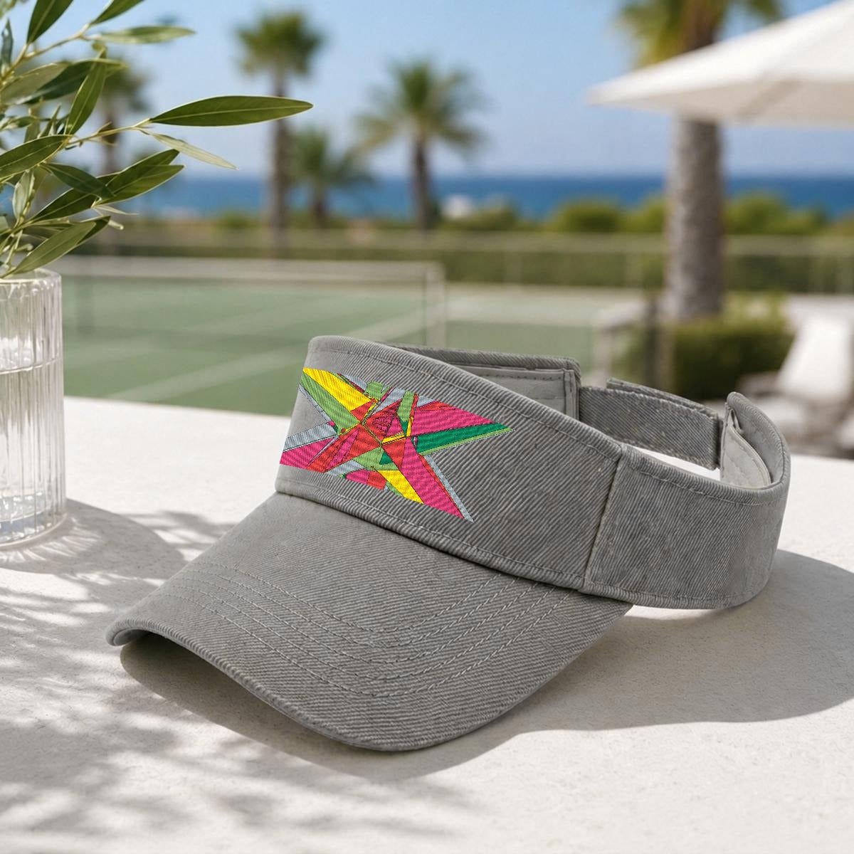 Embroidery Open-Top Visor