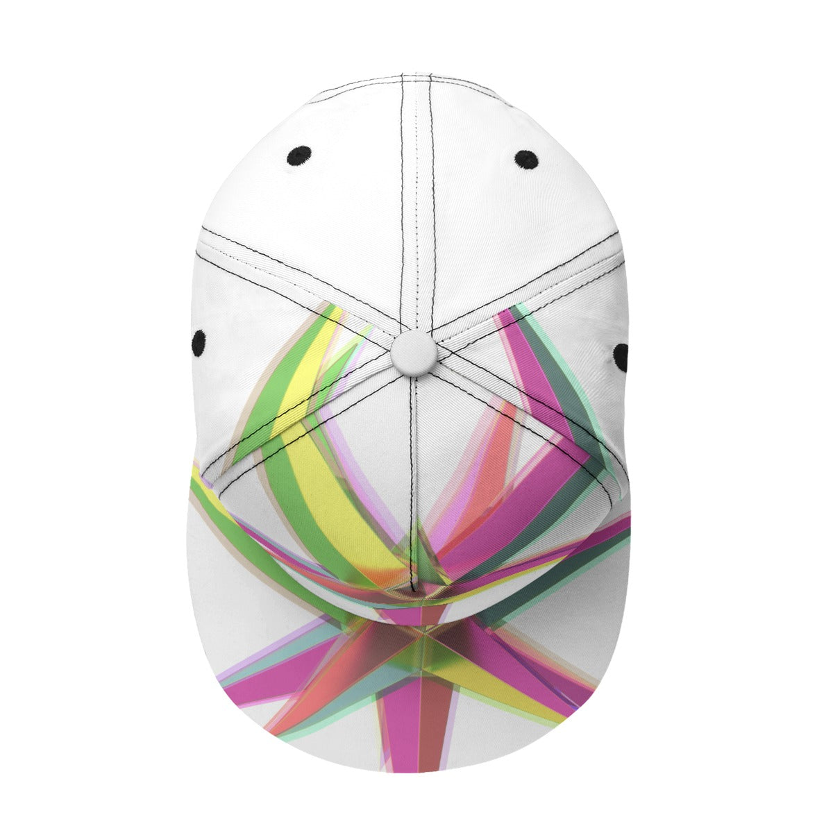 All-Over Print Flat-Brim Baseball Cap With Box