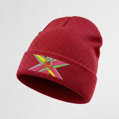 Embroidered Knit Beanie