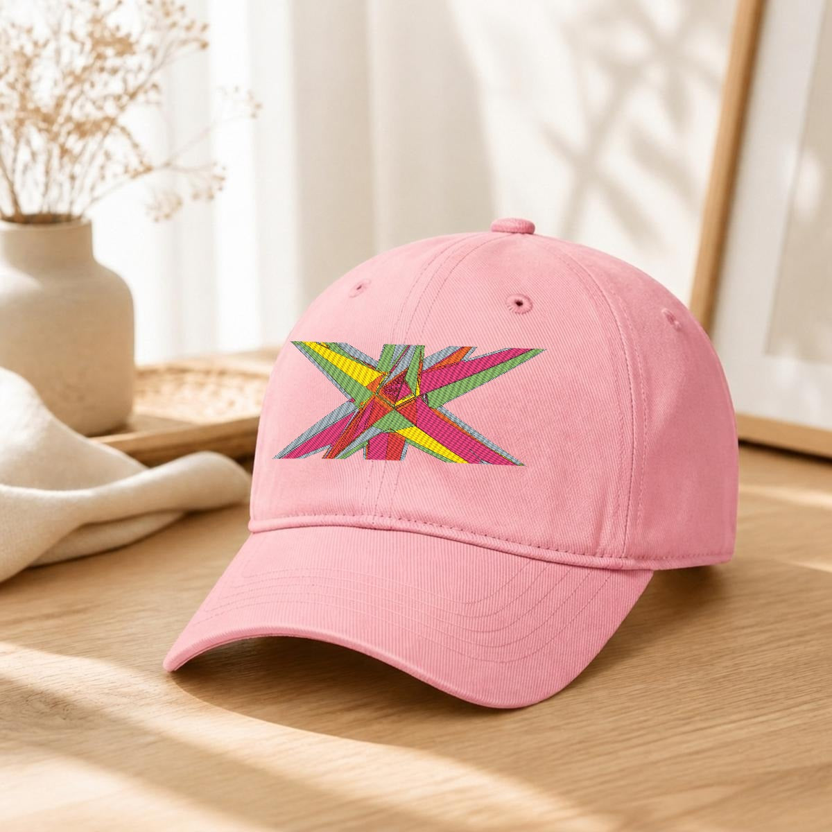 Embroidery Soft-Crown Flat Cap